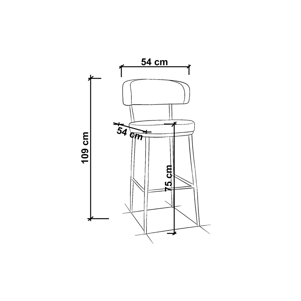 Nuset Bar Sandalye thumbnail 2